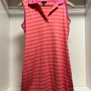 Talbots Petite Sleeveless Ribbed Polo Dress
